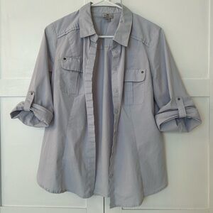 Worthington Stretch Button Down Blouse